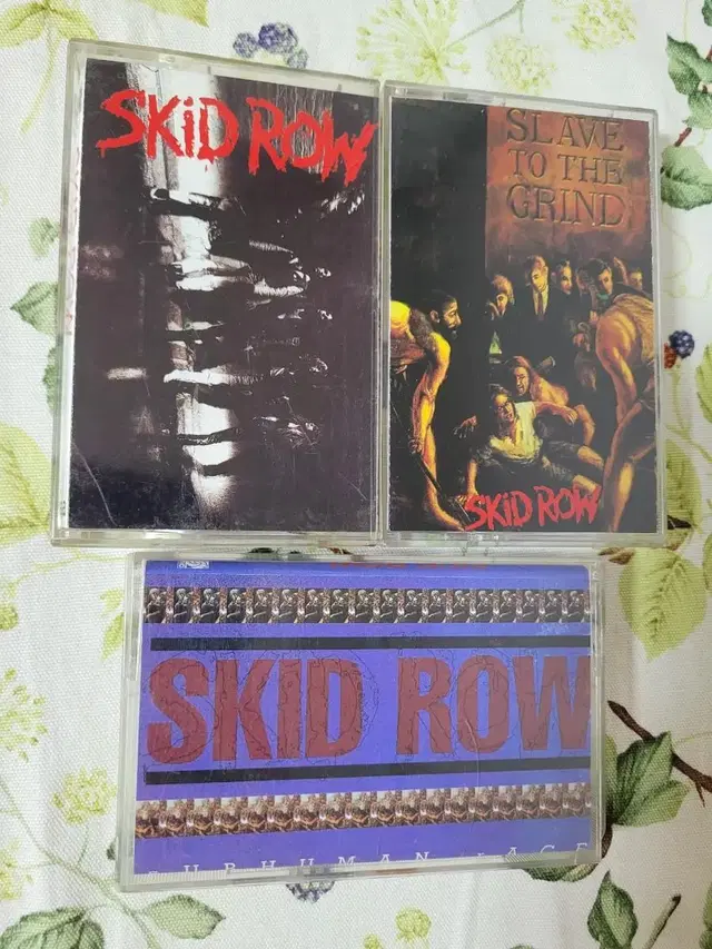 스키드 로우(SKID ROW) 카세트테이프 모음