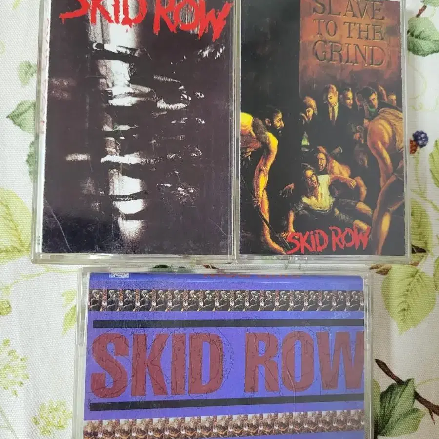 스키드 로우(SKID ROW) 카세트테이프 모음