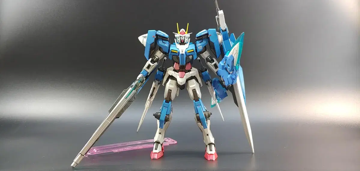 MG Double O Gundam Seven Swords Fully Painted Vandai Gunpla Resin Statue OO