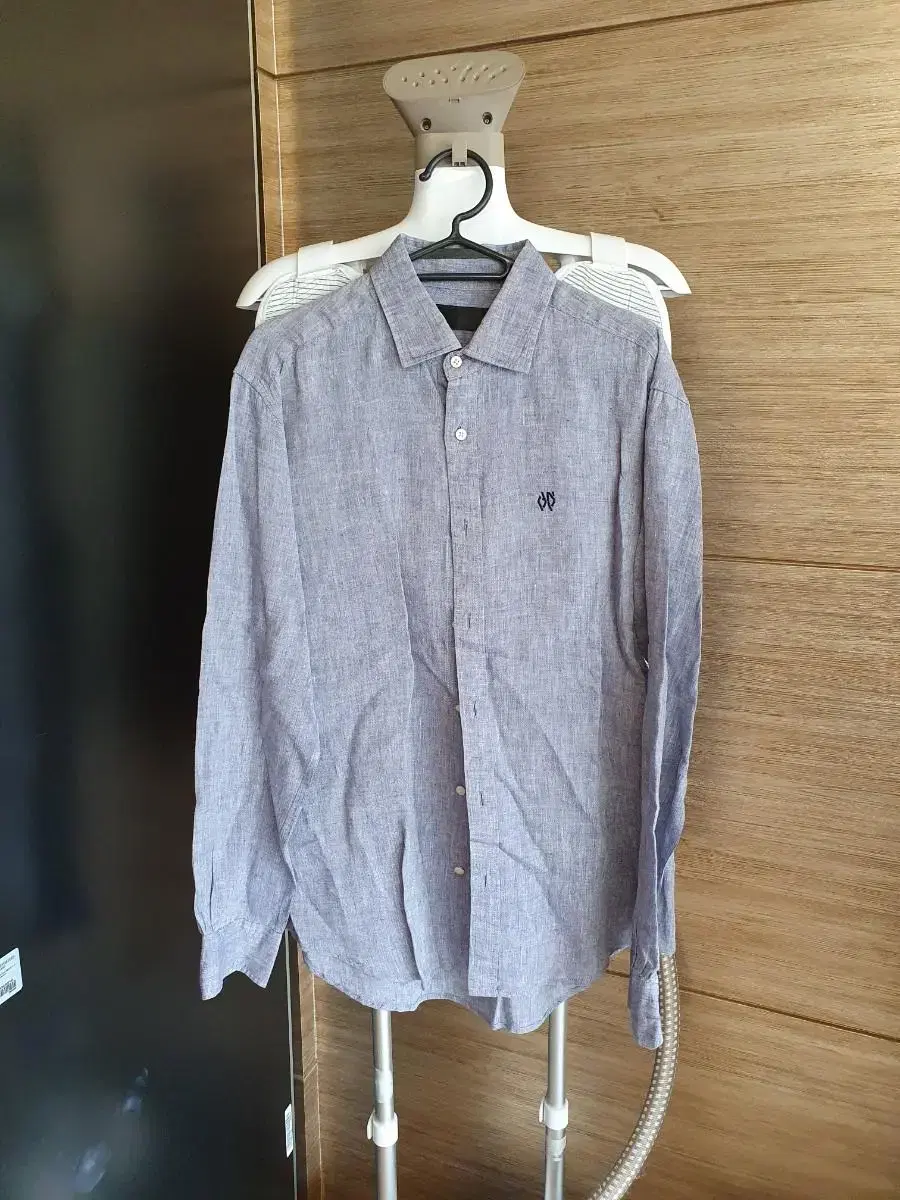 Linen Shirt 95Size Charcoal Navy