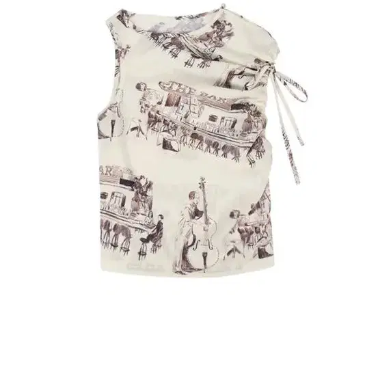 기준 kijun libre top print beige