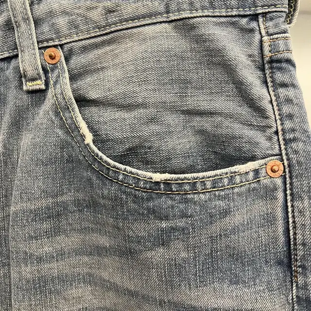 Levis 리바이스 503 컷팅 데님 쇼츠 팬츠 (33inch)