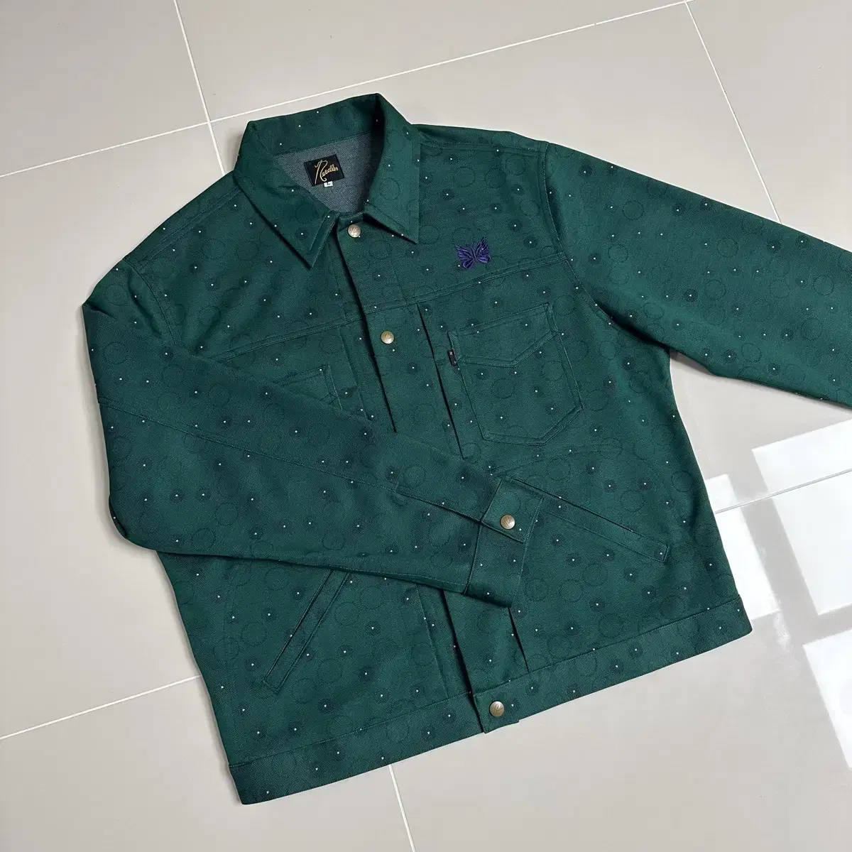 L] Needles Penny Jacket Butterfly Green