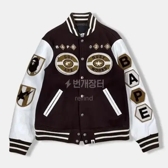 Bape 배이프 varsity jacket M