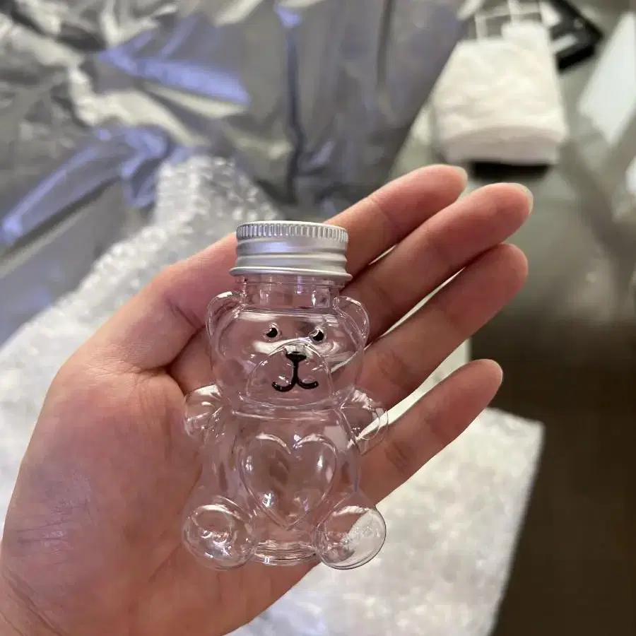 곰돌이물병 꿀병 공병 미니 베어 보틀 작은 통 투명보틀 60ml