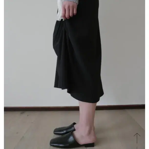 에프터먼데이 Dried shirring midi skirt S 퍼플