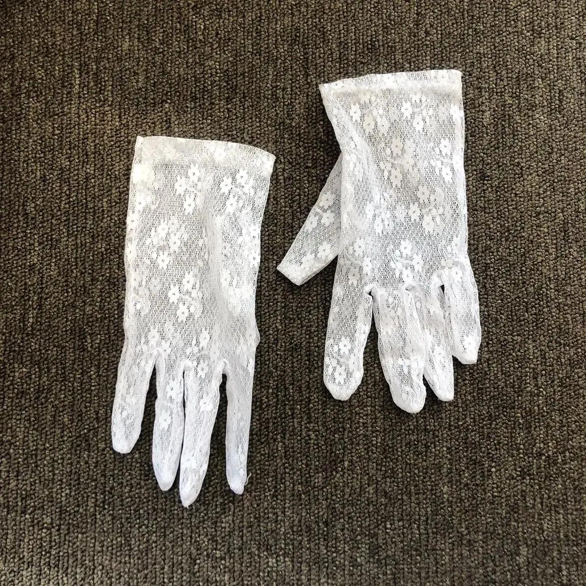 Vintage Cornus alba see through gloves