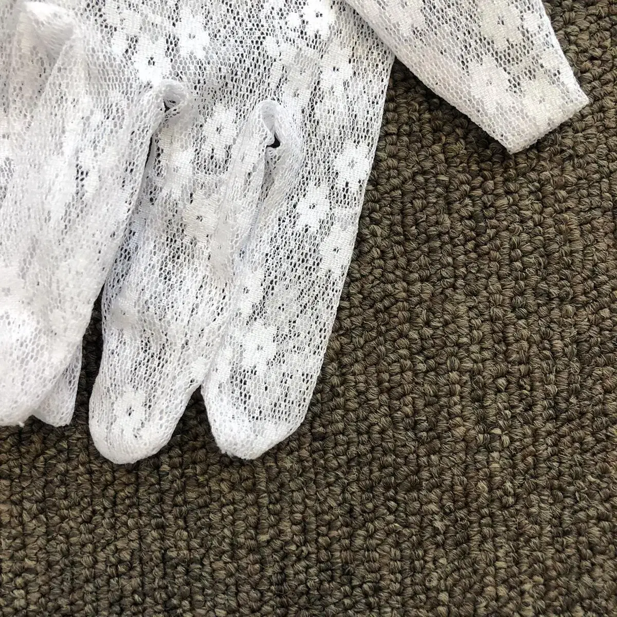 Vintage Cornus alba see through gloves