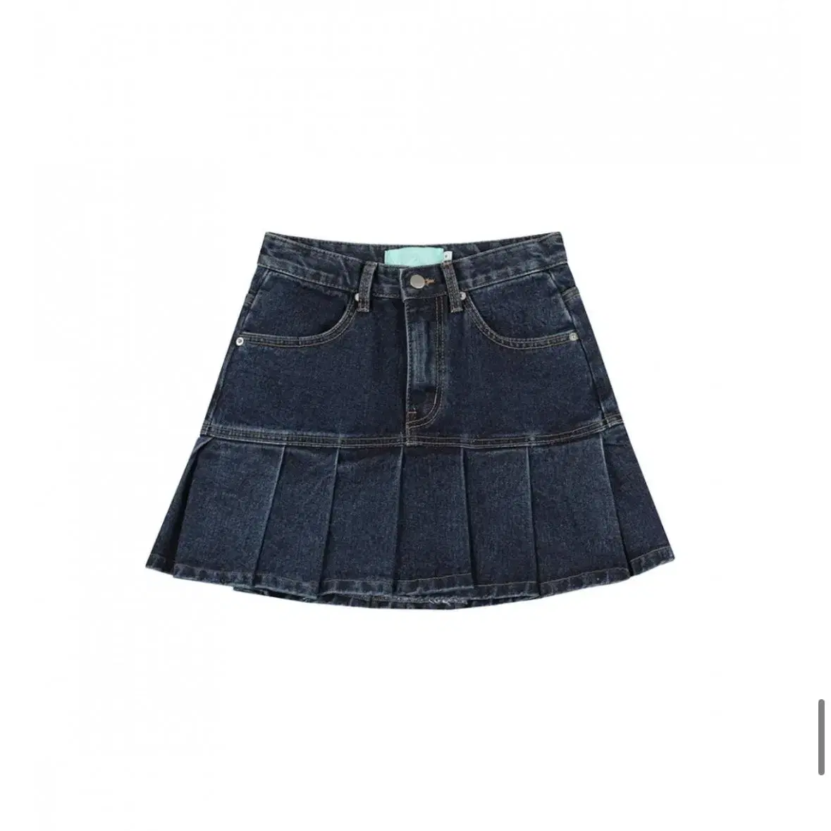 어반드레스 치마 PLEATS DENIM SKIRT DEEP BLUE