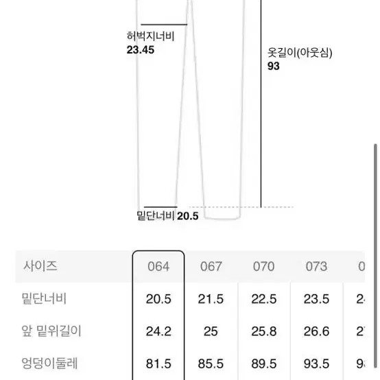 에잇세컨즈 컷팅 부츠컷 데님 팬츠 새상품