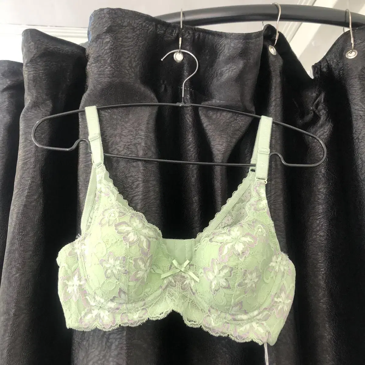 Vintage Ashidamiwa green lace bra top