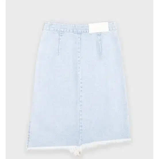 Lit raw cut denim skirt light  blue  S