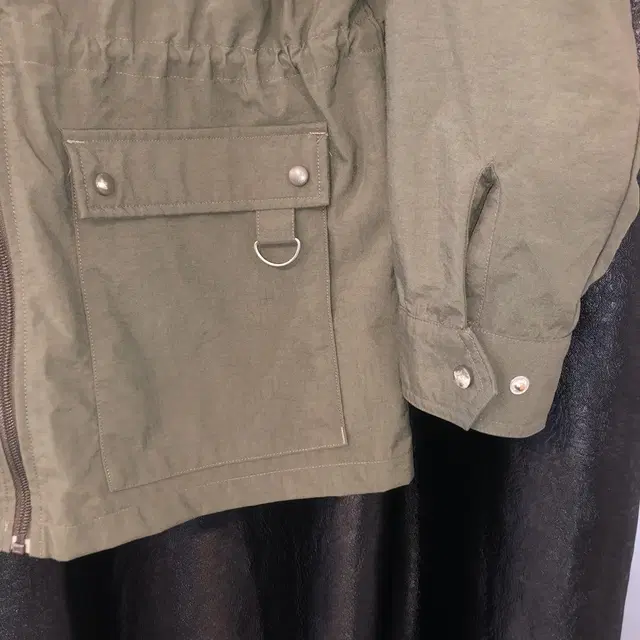 Vintage Adidas khaki hood field jacket