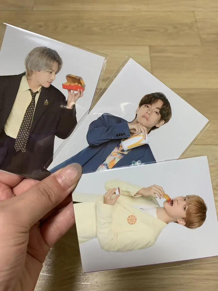 Bts bangtan McDonald's photo kards in bulk for 3 sets of the youngest line.