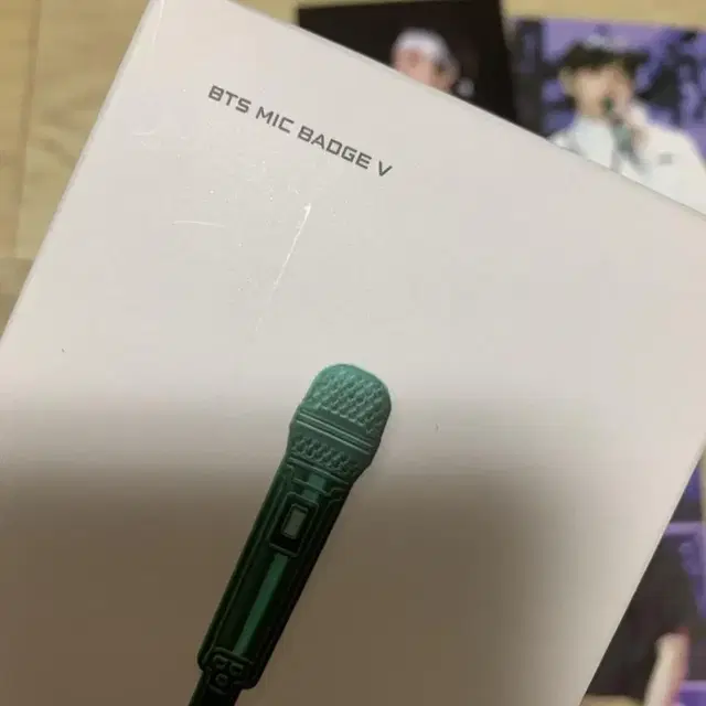 BTS Mic Badge(V) 뱃지 포카 일괄 세트