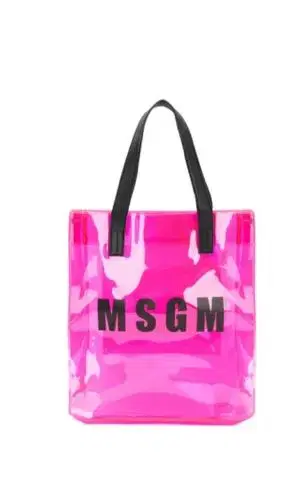 msgm pvc 숄더백 가방 크로스백 에코백 토트백 핑크 옐로우 비치백