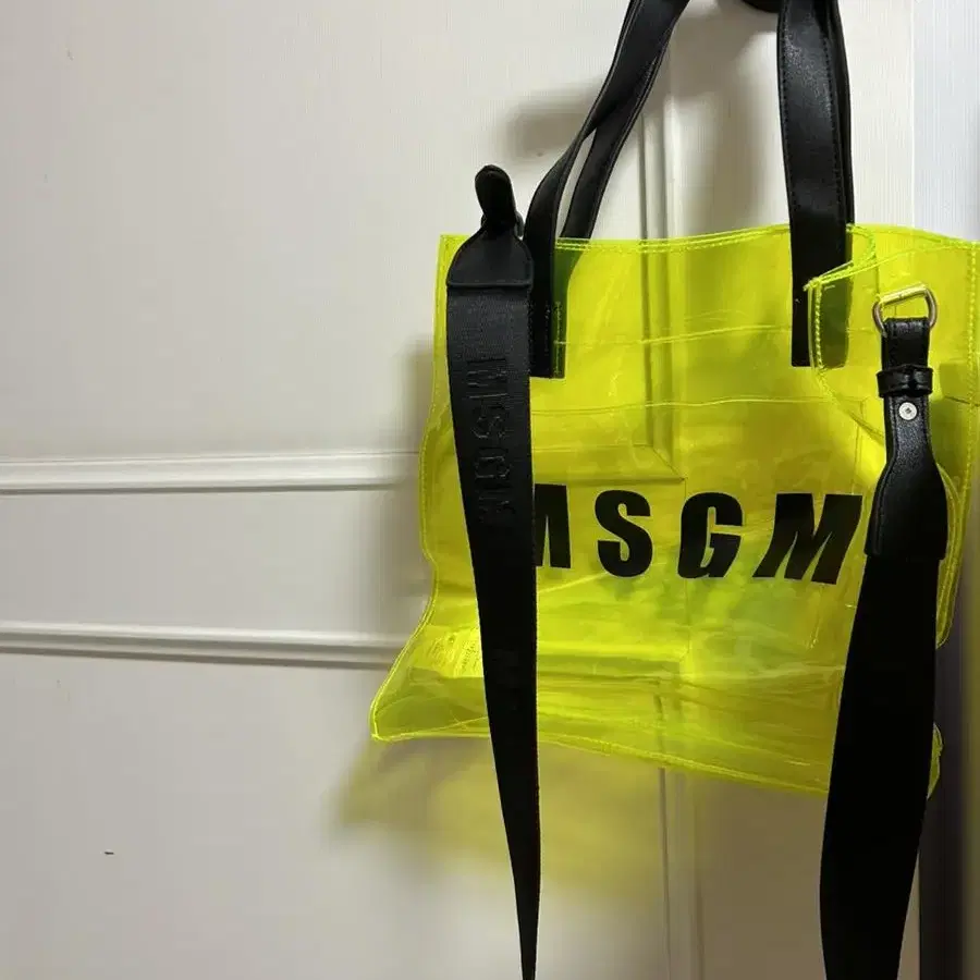 msgm pvc 숄더백 가방 크로스백 에코백 토트백 핑크 옐로우 비치백