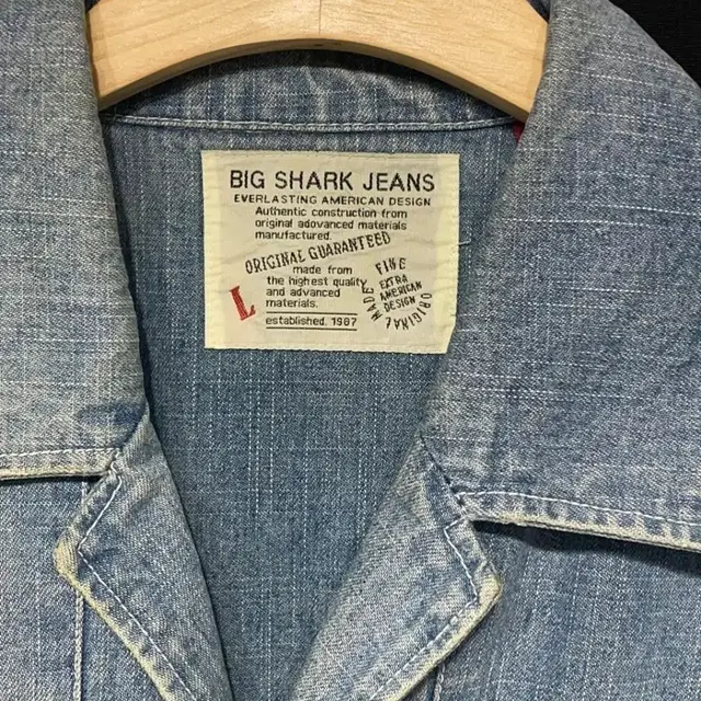 big shark jean 웨스턴 데님 자켓