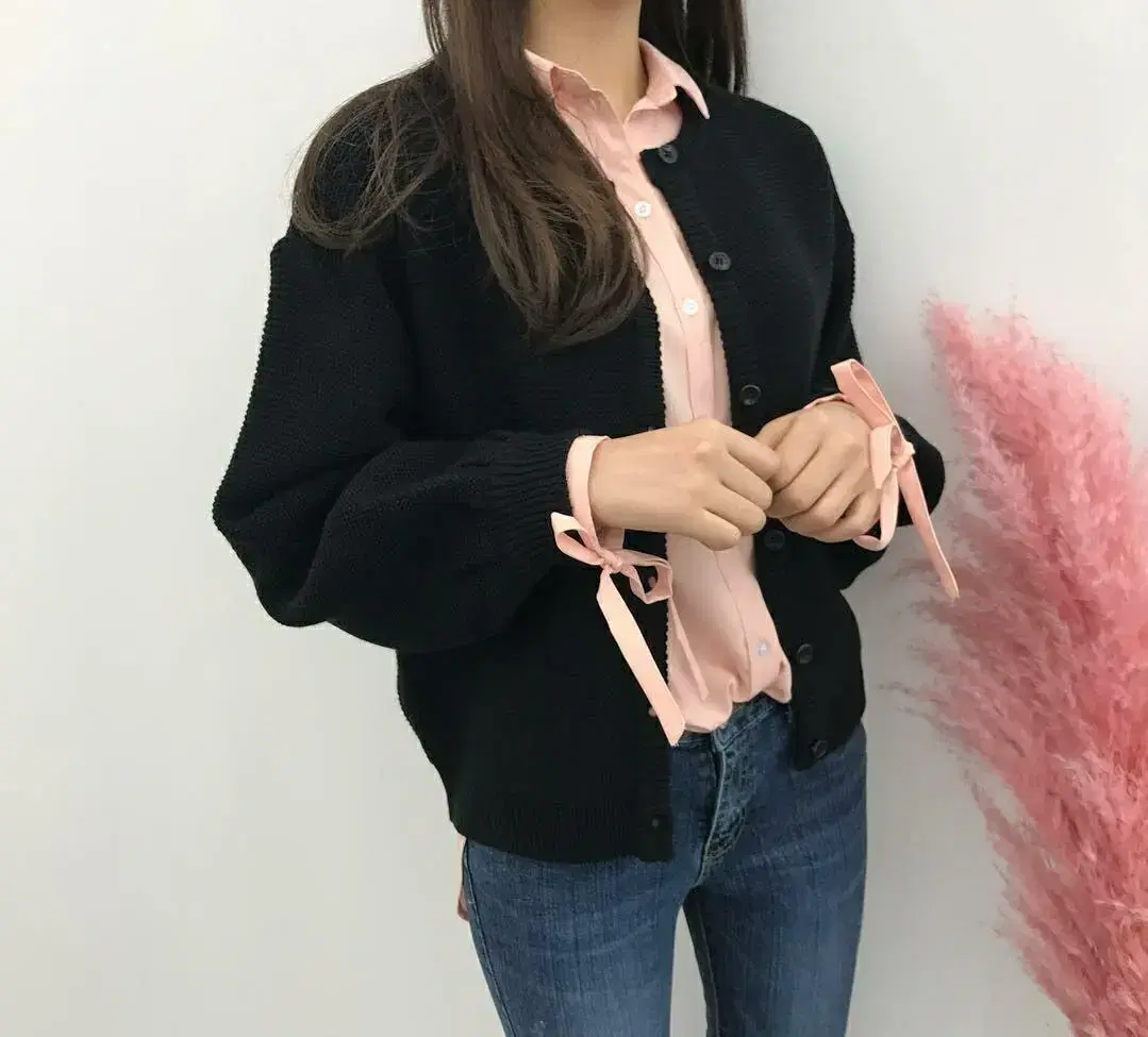 육육걸즈 벌룬 니트가디건 77