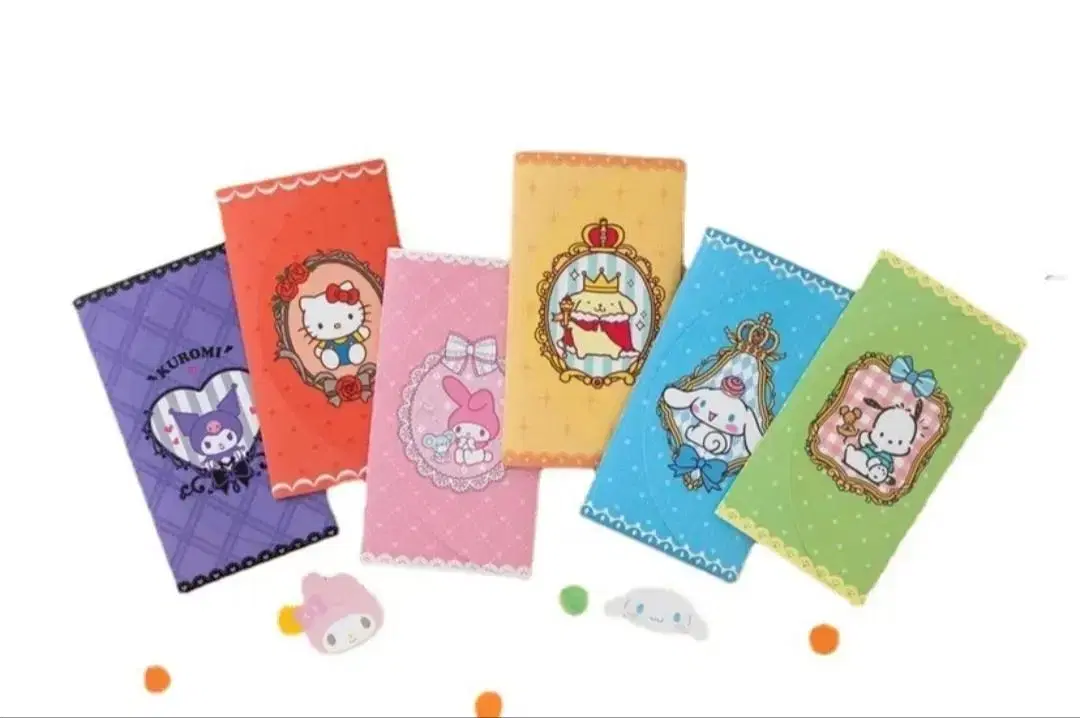 Sanrio Kuromi Pochaco Pompompurin Cinnamon Roll Kitty Mamel Sticker Set