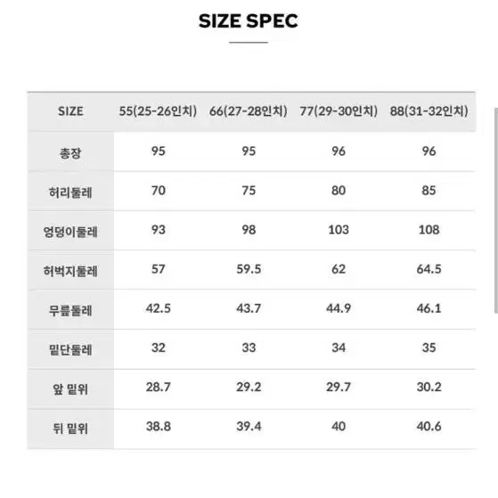 (미개봉새상품)더엣지 크레오라 코듀로이 칼라팬츠 66사이즈