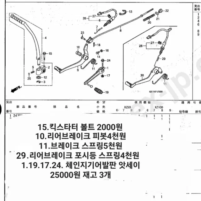 에이프 순정신품부속들