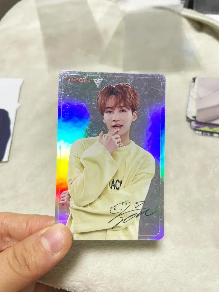 Seventeen Thesam hologram sticker photocard jeonghan WTS