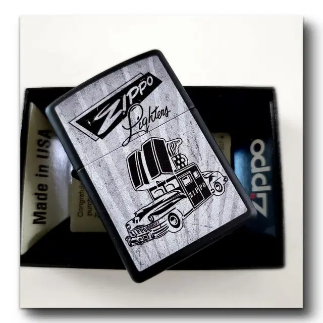 정품 48572 ZIPPO CAR AD DESIGN 새 지포라이터