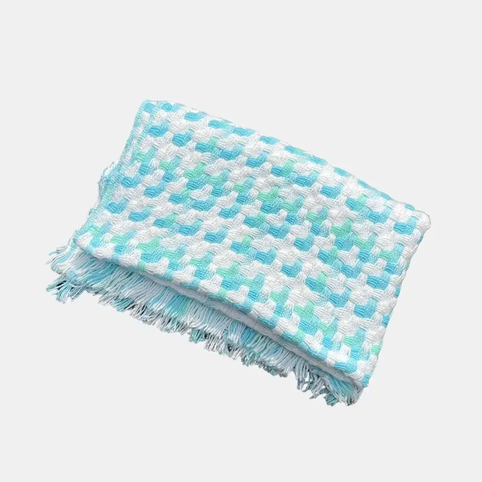 vintage acrylic intreciato blanket