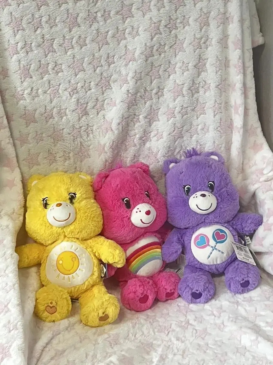 Embroidered Eye Care Bear Genuine doll tack0 35cm