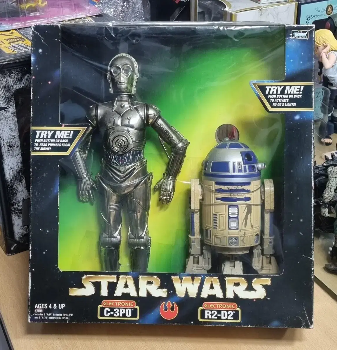 스타워즈 c-3po, r2-d2(정품,미개봉,배포)