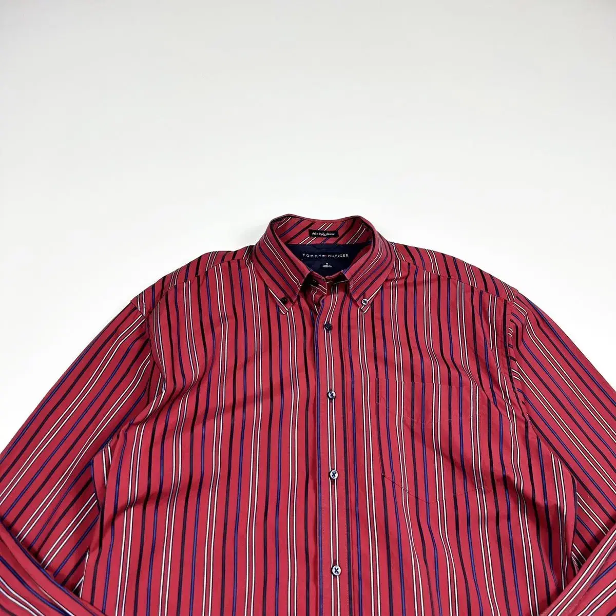 Tommy Hilfiger Flag Stripe Check Shirt (L)