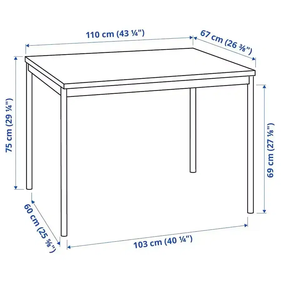 이케아 테이블 110cm x 67cm