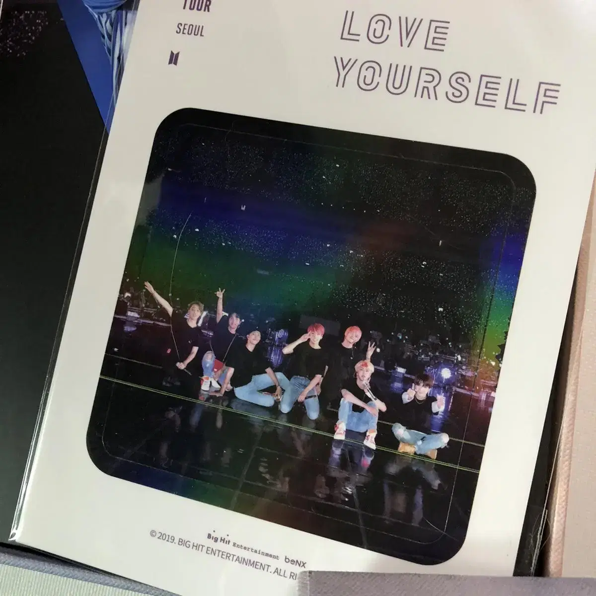 방탄소년단 BTS 럽유셀 서울 DVD+접지포스터, 포카