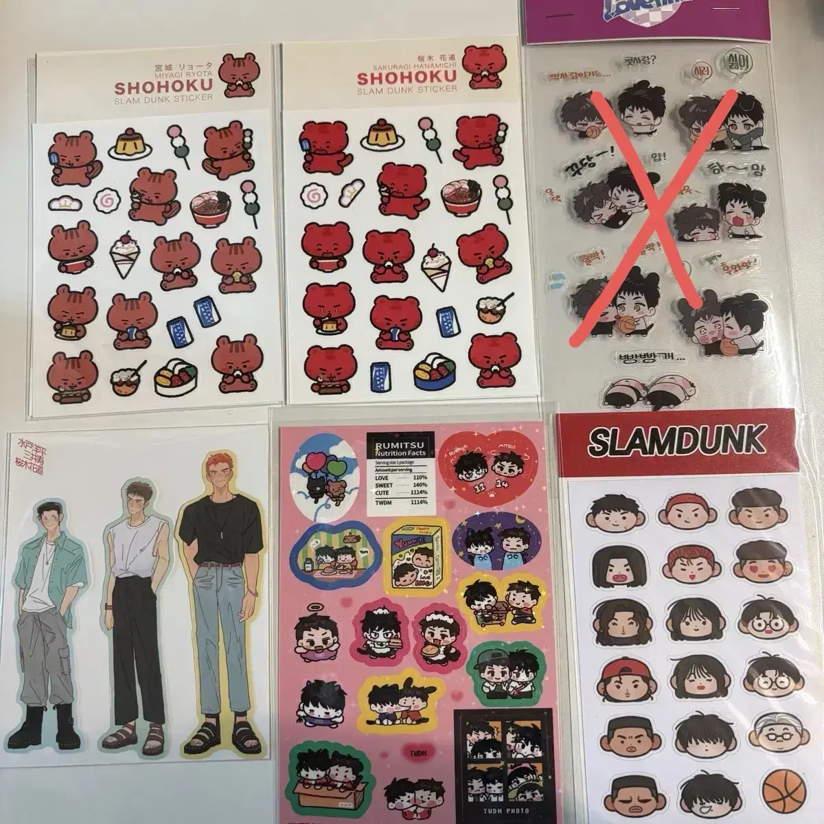 SLAM DUNK sticker wts (Go Go Ma, issue 14, cover sticker, etc.)