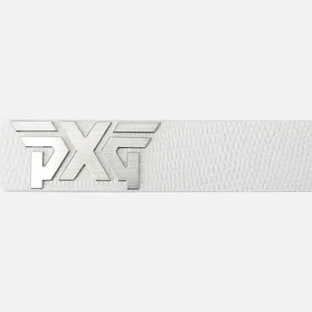 PXG 골프 남성 올오버 엠보 벨트 화이트 정품 미개봉 풀박스