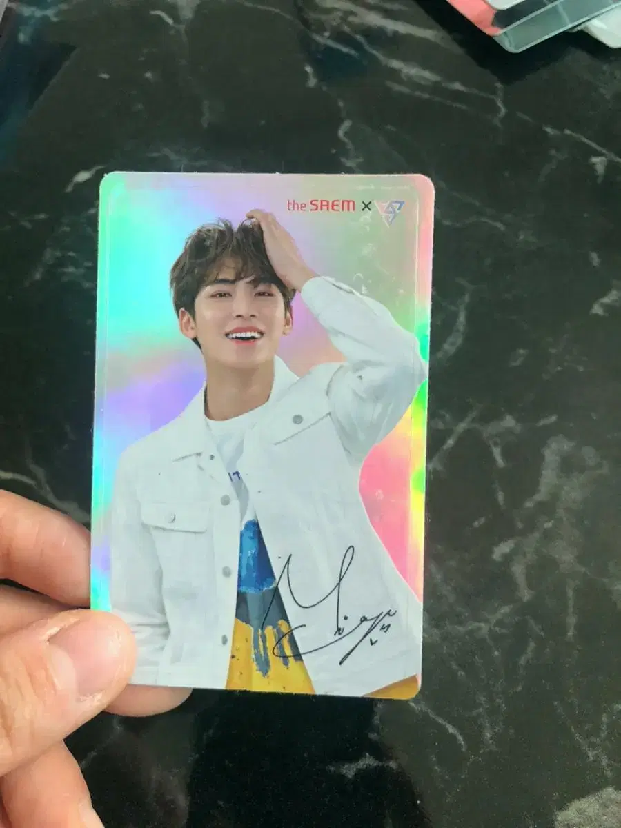 Seventeen the Sam hologram sticker photocard mingyu WTS