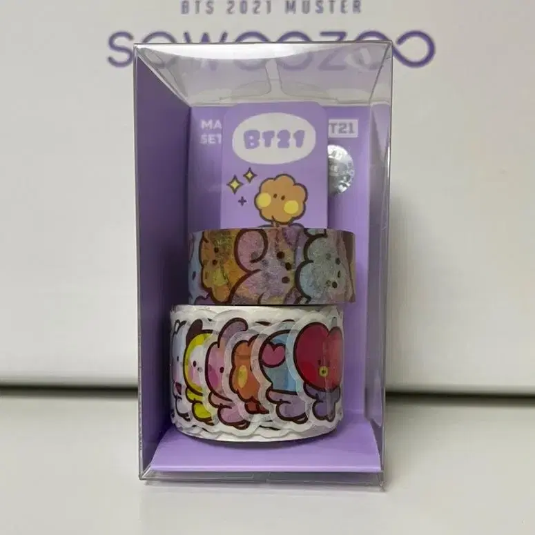 방탄 BT21 미니니 마스킹 테이프 세트