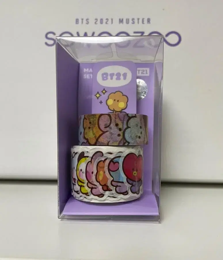 방탄 BT21 미니니 마스킹 테이프 세트