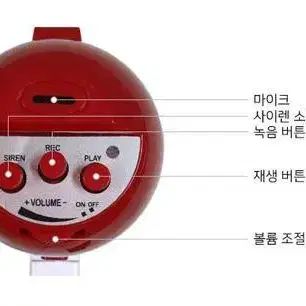 [무배] 스트랩 미니 메가폰 확성기 싸이렌 야외행사 건설현장 관공서 재난