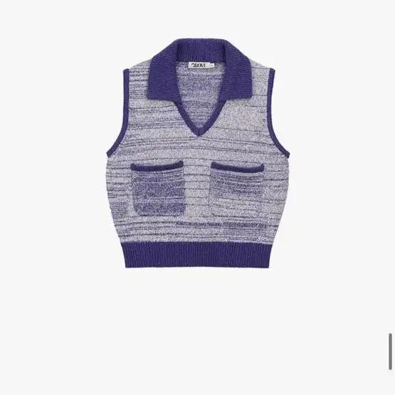 그로브 grove 23ss swell knit vest (조끼 블루)