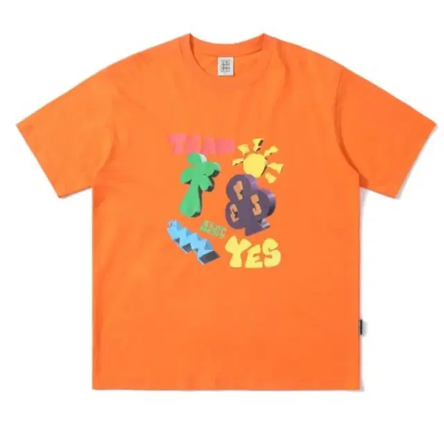 [Y.E.S Team Tee Orange] 예스아이씨 반팔