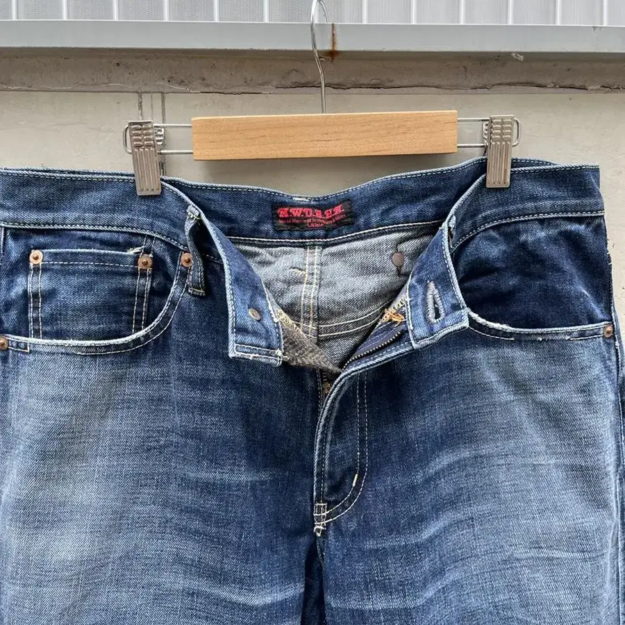 vintage mwobhm cinch back selvedge denim