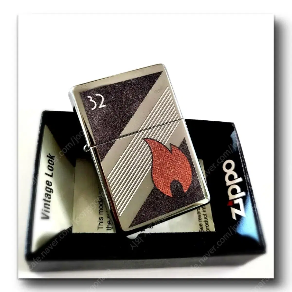 정품 48623 ZIPPO 32FLAME DESIGN 정품 새 지포라이터