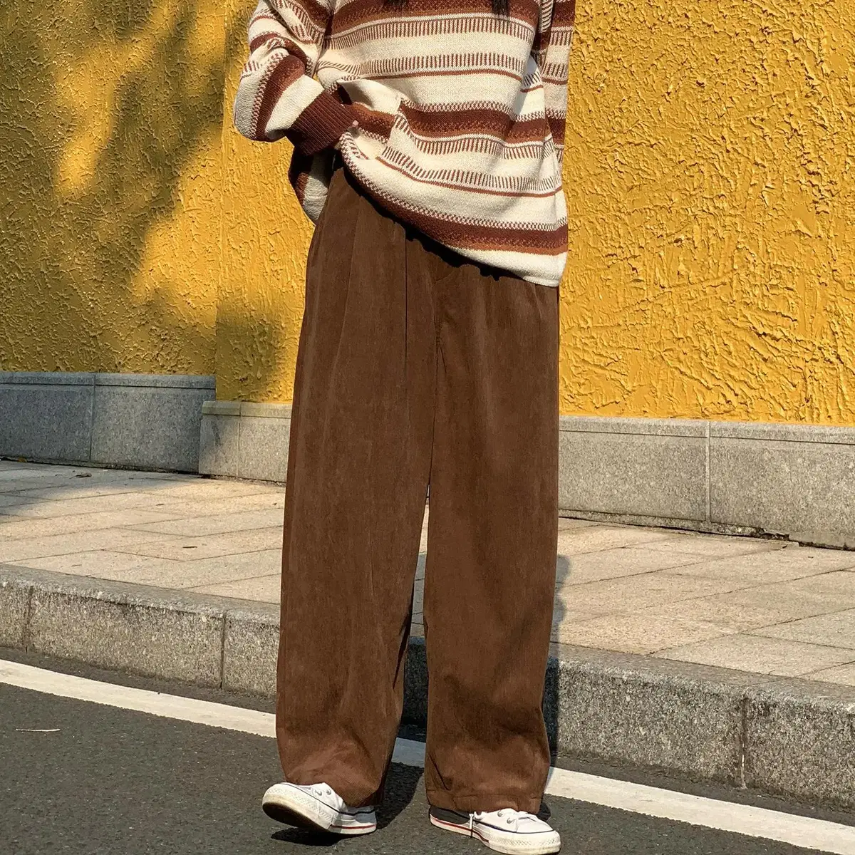 Brown Wide Corduroy Pants