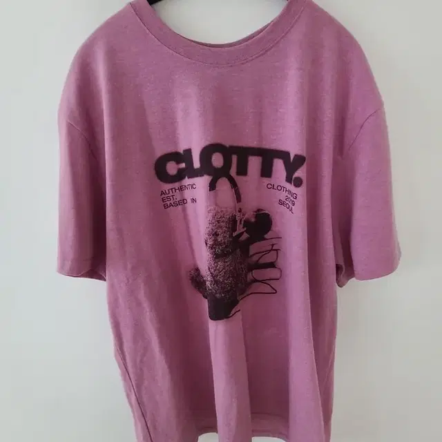 클로티 반팔티 BUDDY BEAR GRAPHIC T-SHIRT PINK