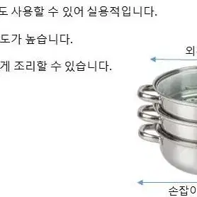 [미개봉 새제품] 퀸나 트윙클 스테인레스 3단 찜기