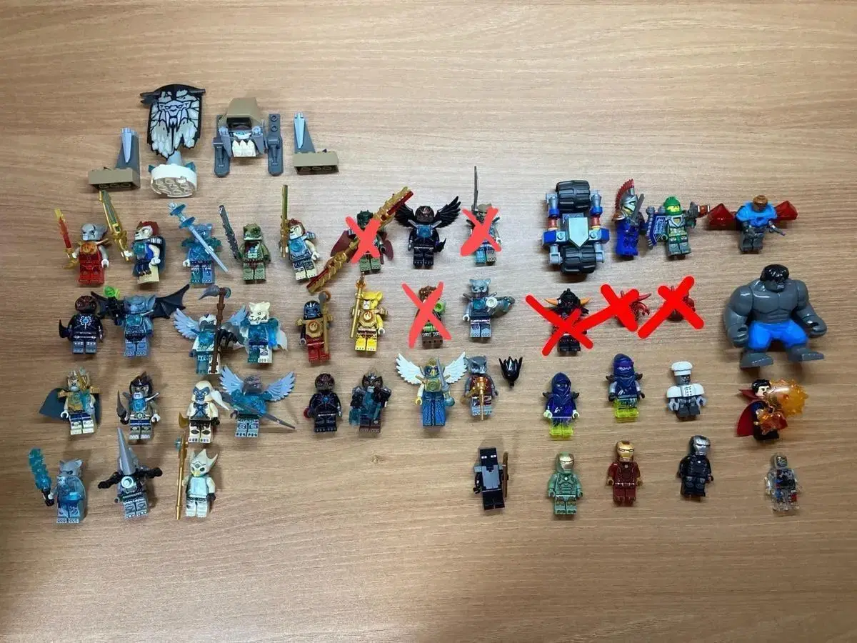 LEGO Kima,Ninjago,Marvel,Nexon Knights,Mark Minifigures