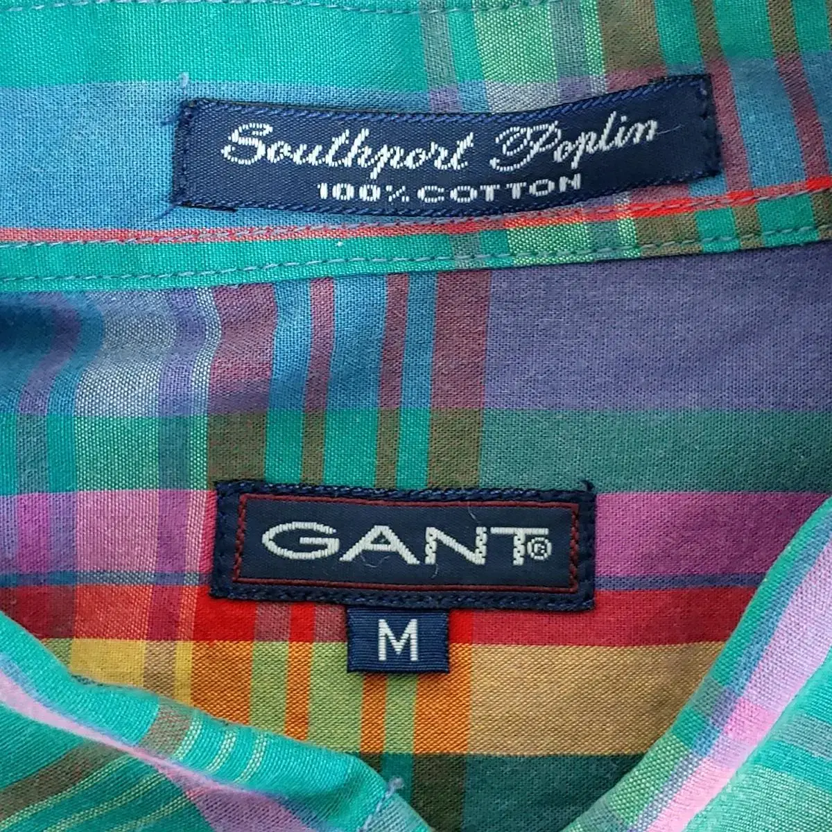 GANT southport poplin 간트 마드라스 체크 반팔 셔츠