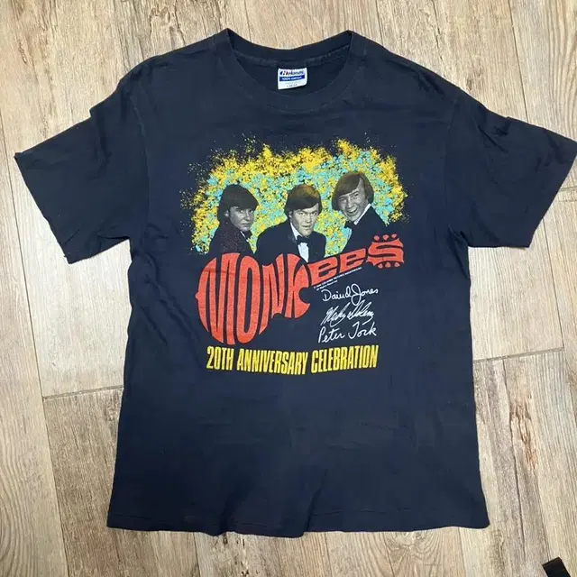 80s monkees 20주년기념 투어 빈티지 밴드티 L